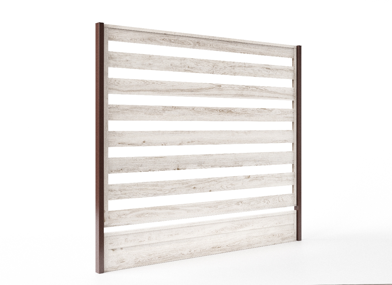 Hornval Plotový panel s lamelami 150 x 200 cm Bříza